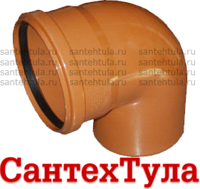 СантехТула - Фотография товара: Отвод для наружной канализации 87° на сайте SantehTula.ru