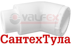 СантехТула - Фотография товара: VALFEX угольник полипропиленовый 45° внутренняя-наружная пайка на сайте SantehTula.ru