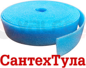 СантехТула - Фотография товара: VALFEX демпферная лента для пола (для стяжки) 100мм х 8мм х 25м VF.8.100.25 на сайте SantehTula.ru
